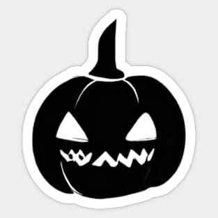 Happy Halloween funny pumpkin happy holidays illustration Sticker